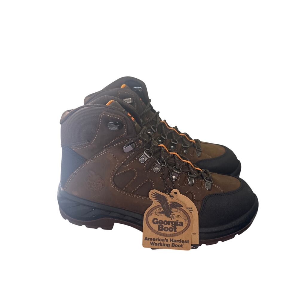 Georgia Boot OT Soft Toe WP Boot Brown Mens Size 10.5M w